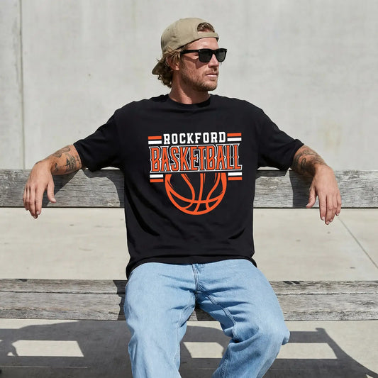 Rockford Basketball • Black Tee River Babe Threads