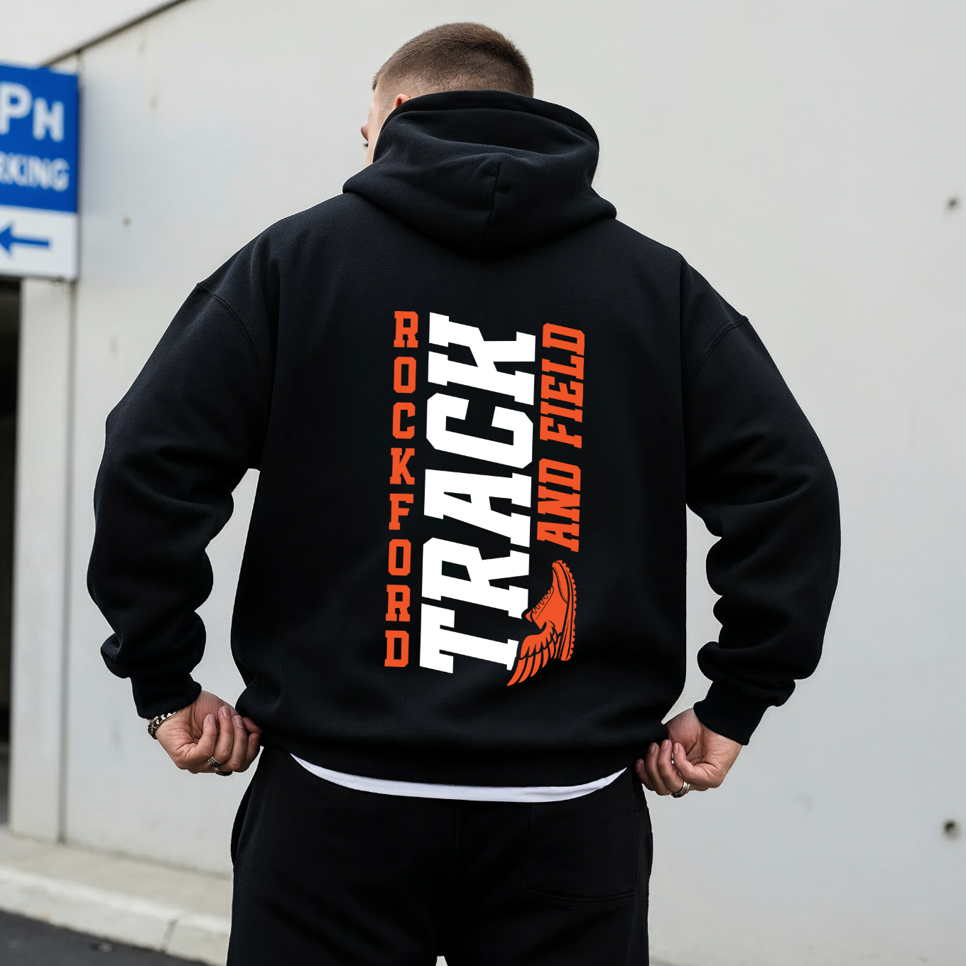 Track & Field • Black Hoodie