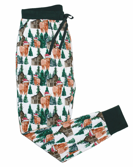 Santa Cows • Women's Bamboo Pants