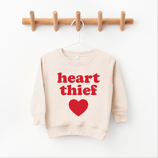 Heart Thief • Oatmeal Pullover