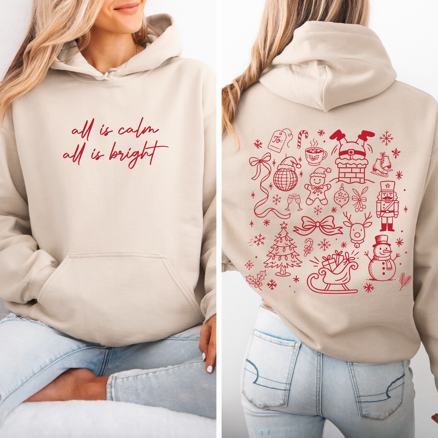 All is Calm • Sand Hoodie