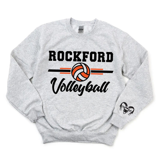 Rockford Volleyball • Gray Sweatshirt River Babe Threads