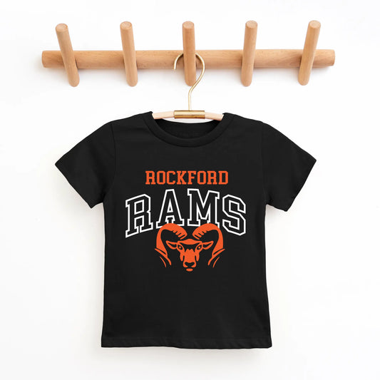 Rockford Rams • Black Tee River Babe Threads