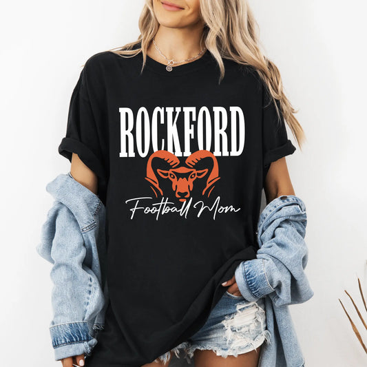 Rockford Mom • Customized Black Tee River Babe Threads