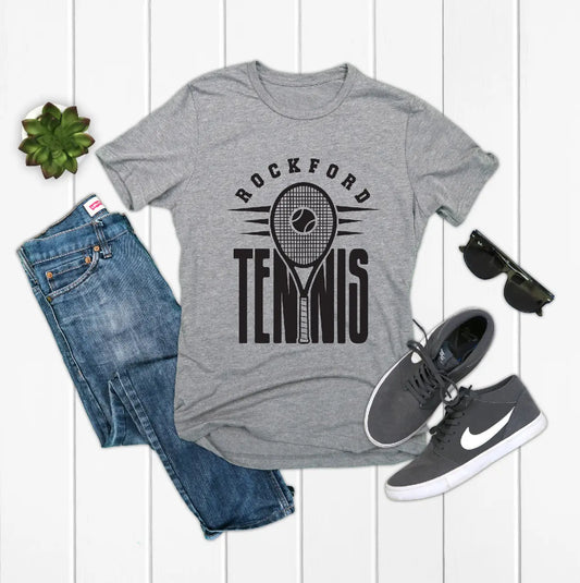 Rockford Tennis • Gray Tee River Babe Threads