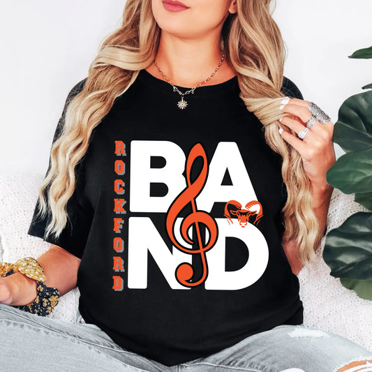 Rockford Band • Black Tee River Babe Threads