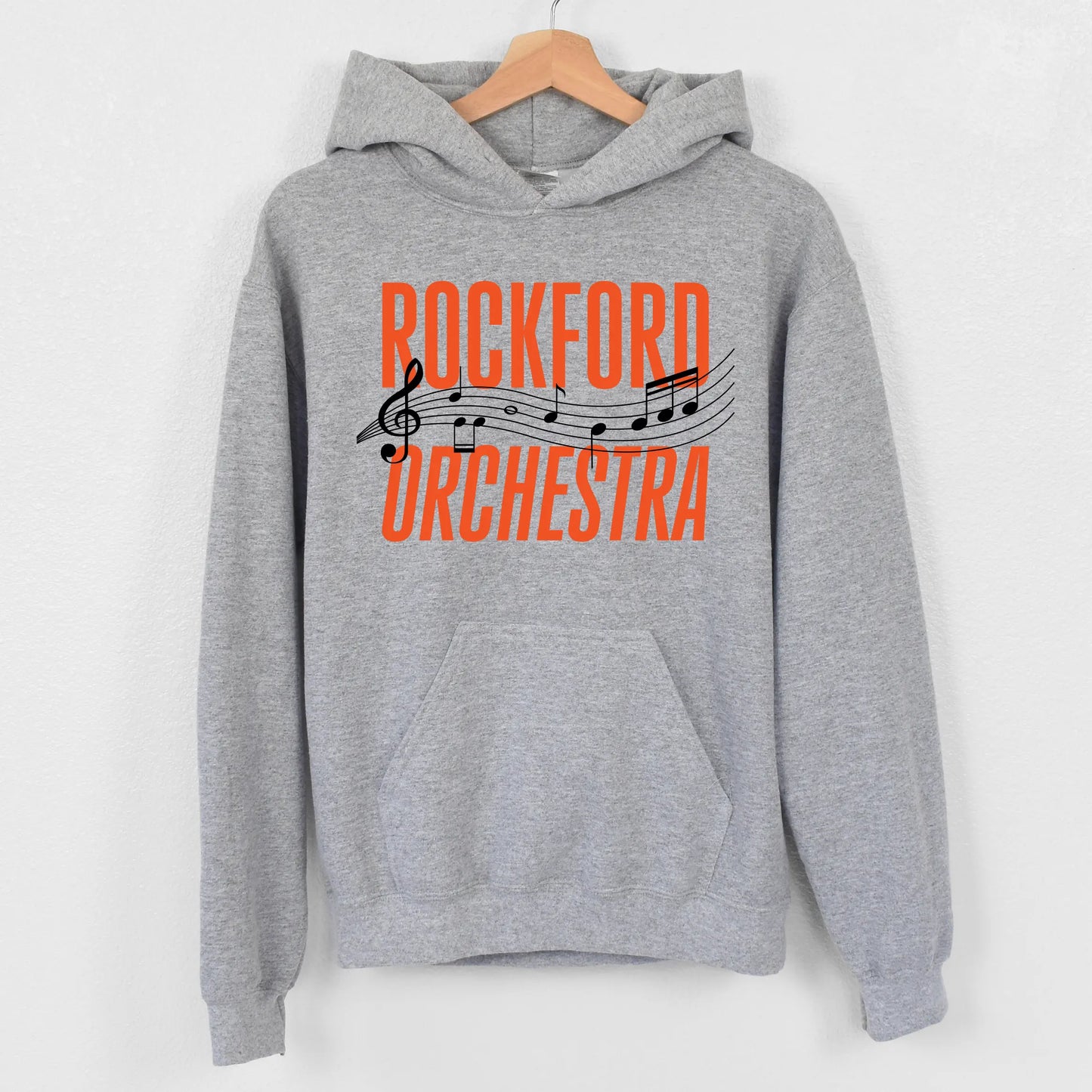 Orchestra • Gray Hoodie River Babe Threads