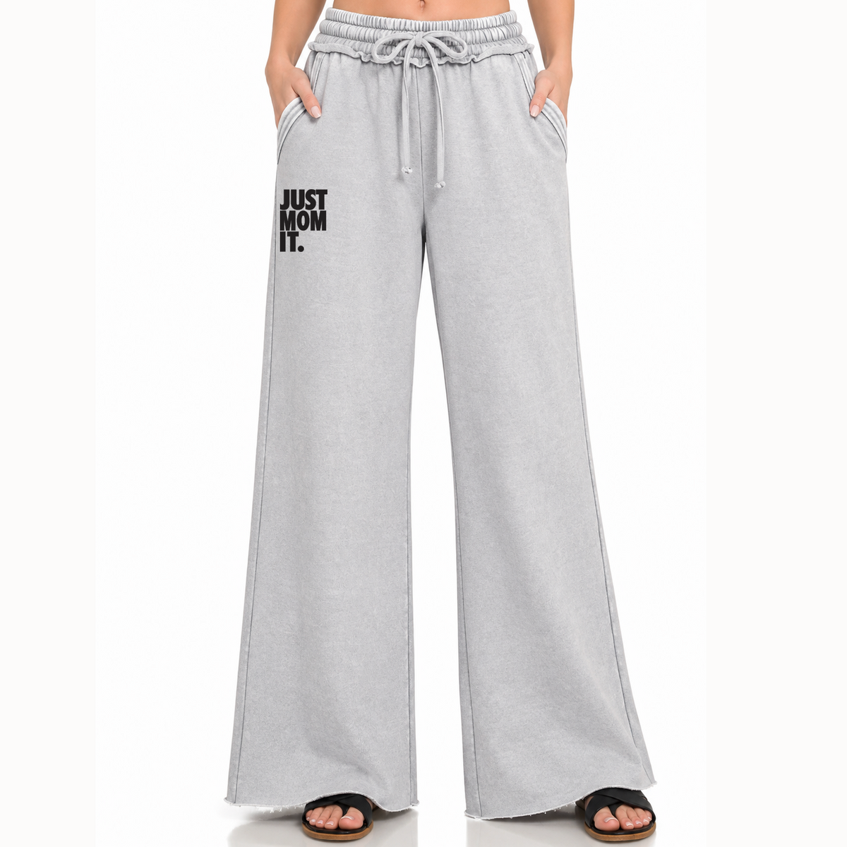 Urban Wide Leg Pant • Light Gray