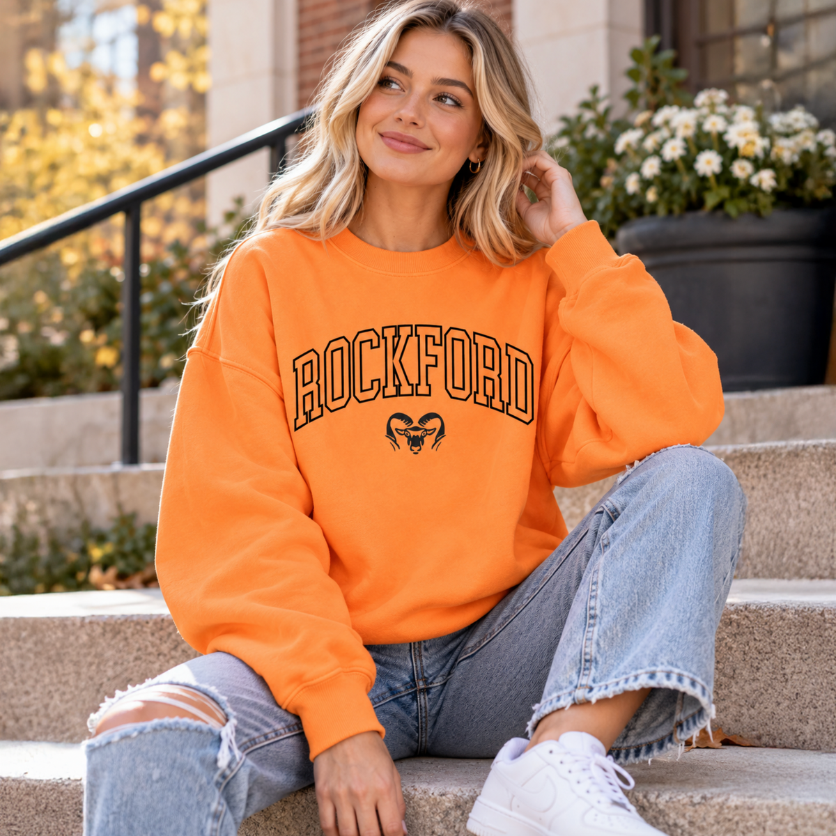 ROCKFORD • Bright Orange Sweatshirt
