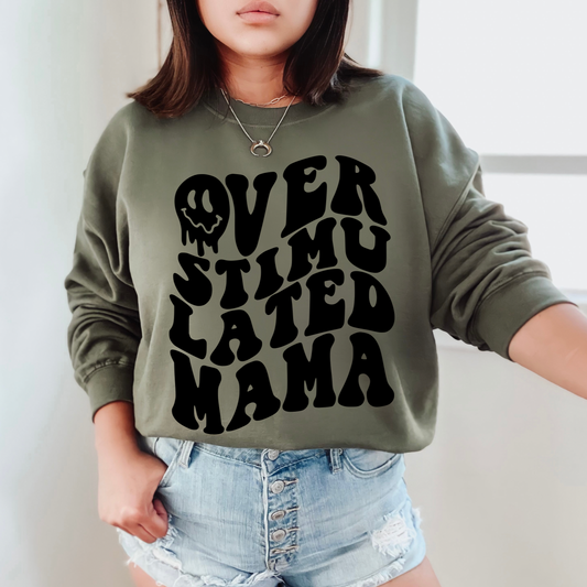Overstimulated Mama • Olive Pullover