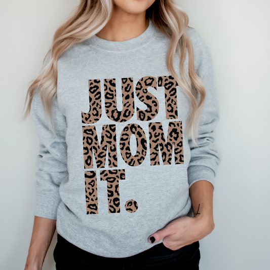 JUST MOM IT • Cheetah Pullover