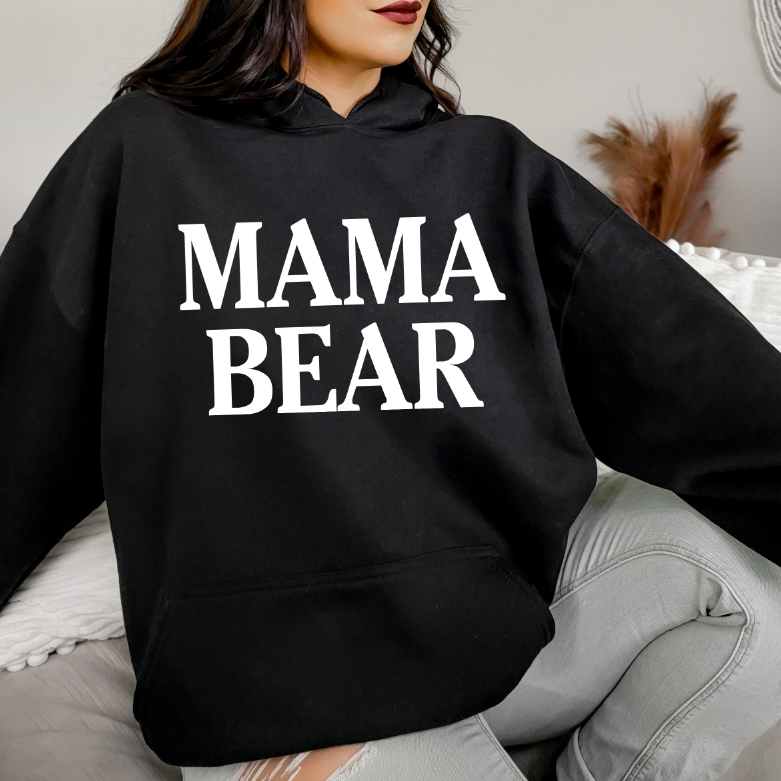 MAMA BEAR • Black Hoodie