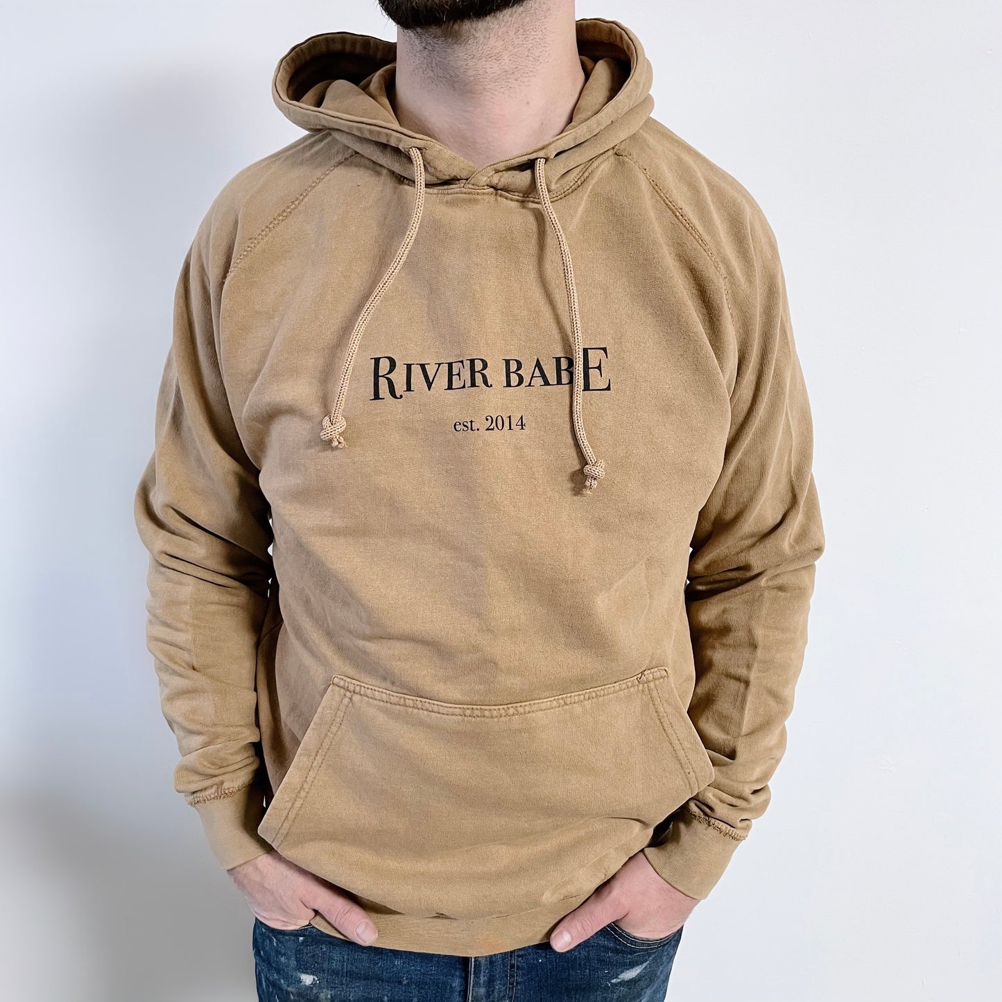 RBT 90's Logo • Camel Vintage Hoodie