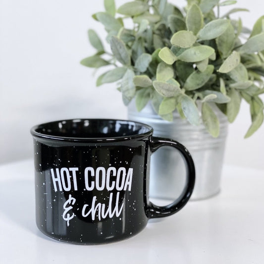 Cocoa & Chill • Campfire Ceramic Mug