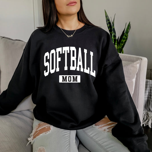 Softball Mom • Black Pullover