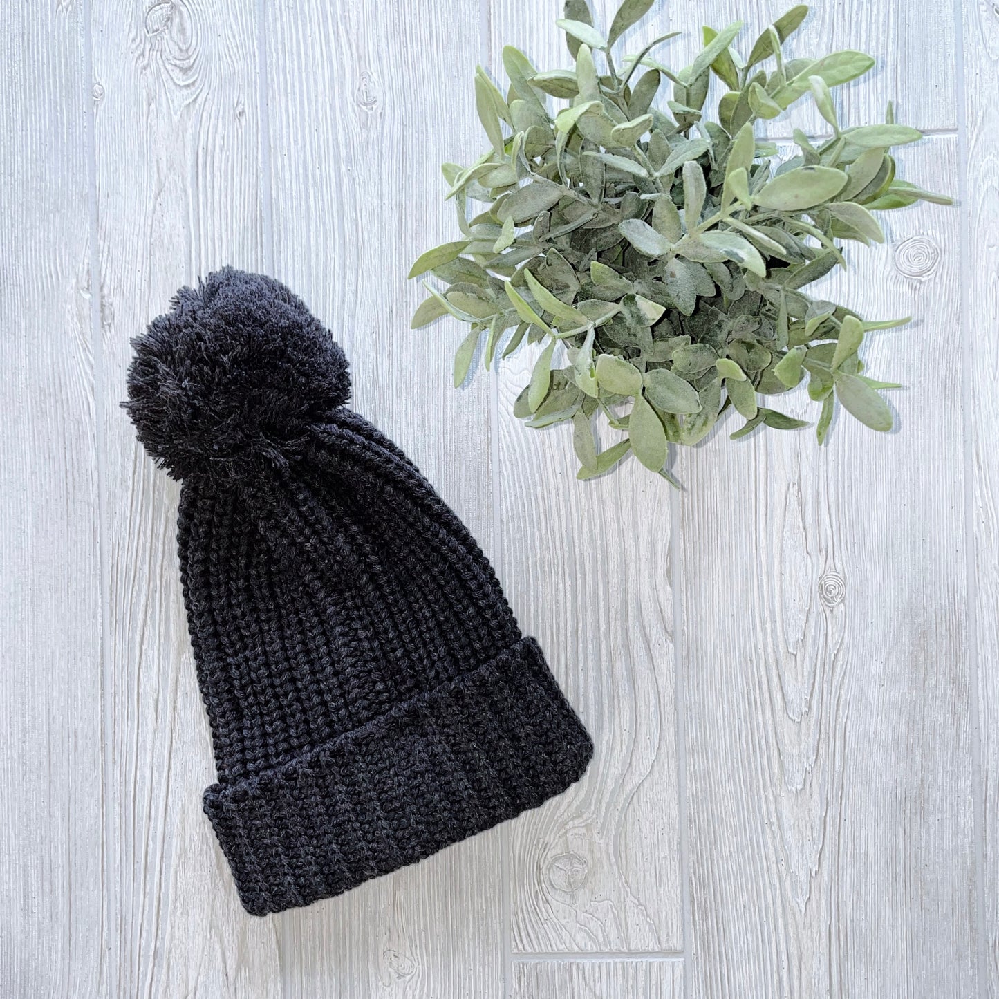 Chunky Ribbed Pom Beanie • More Colors