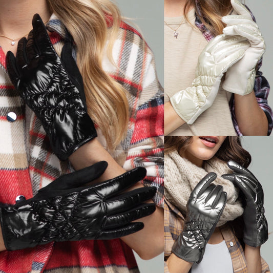 Amber Puffer Gloves