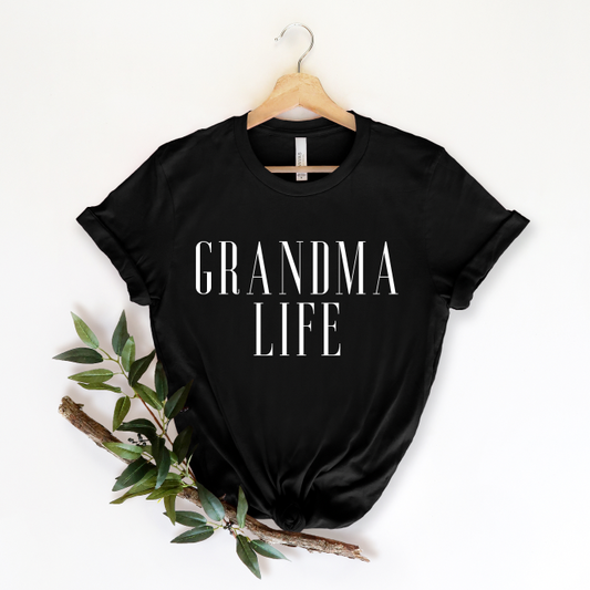 GRANDMA LIFE • Black Tee