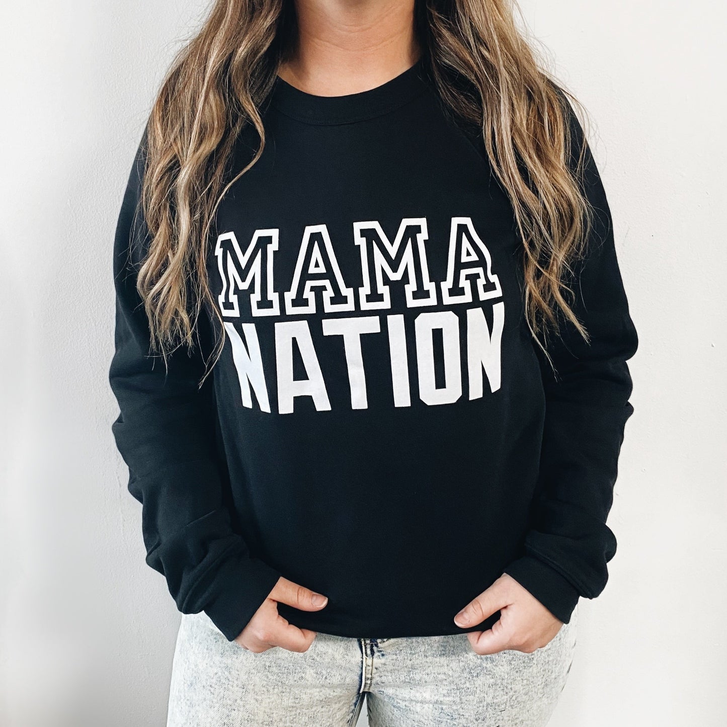 MAMA NATION • Black Pullover