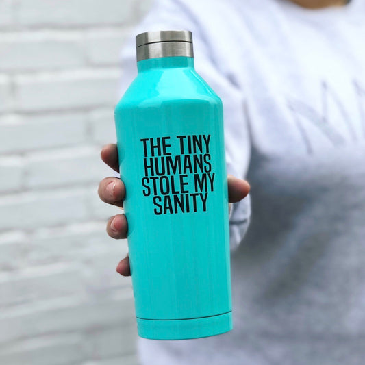 Tiny Humans Mint Water Bottle