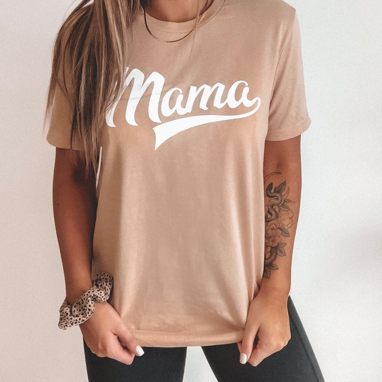 Mama Sporty • Tan Tee