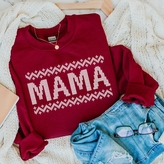 MAMA Sweater Print • Pullover