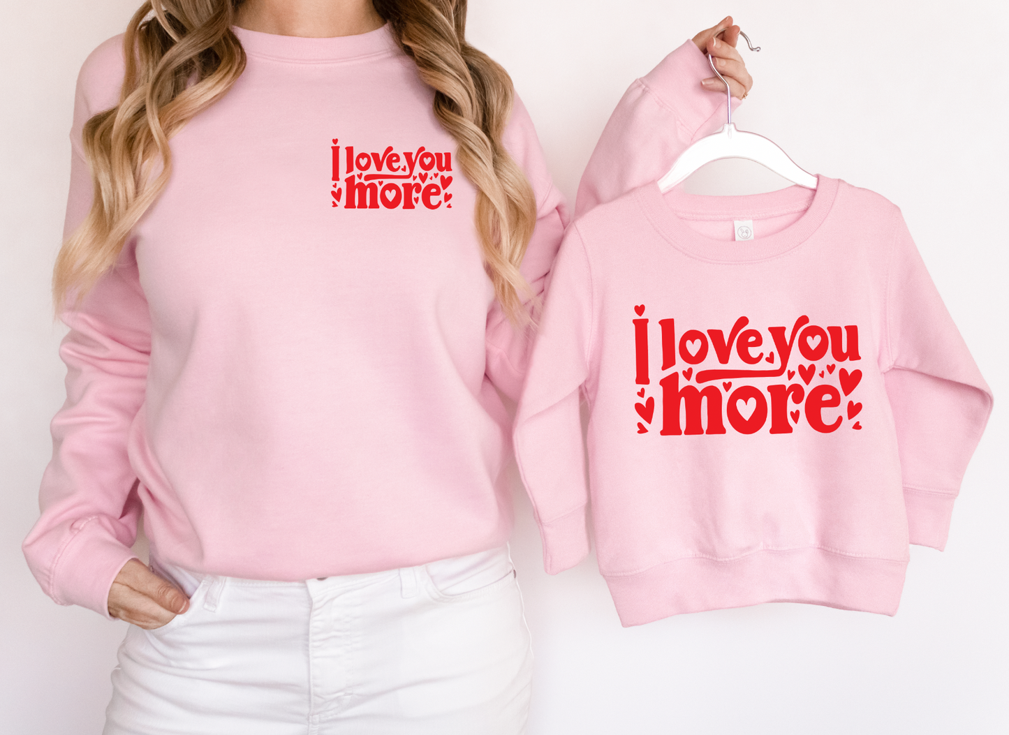 Love You More • Adult Pink Pullover