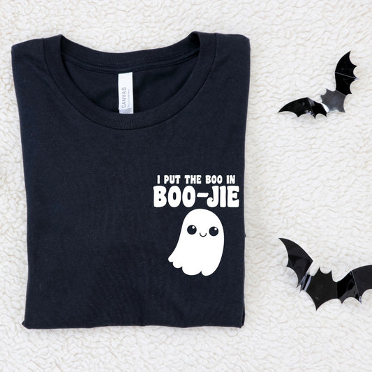 Boo in BOO-JIE • Black Tee