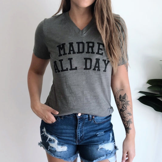 Madre All Day • Grunge V-Neck