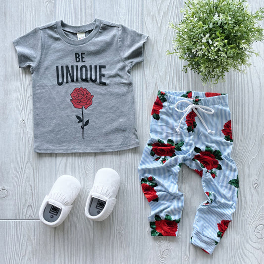 Striped Rose Joggers