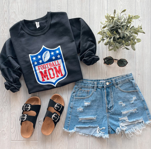 Football Mom • Black Pullover