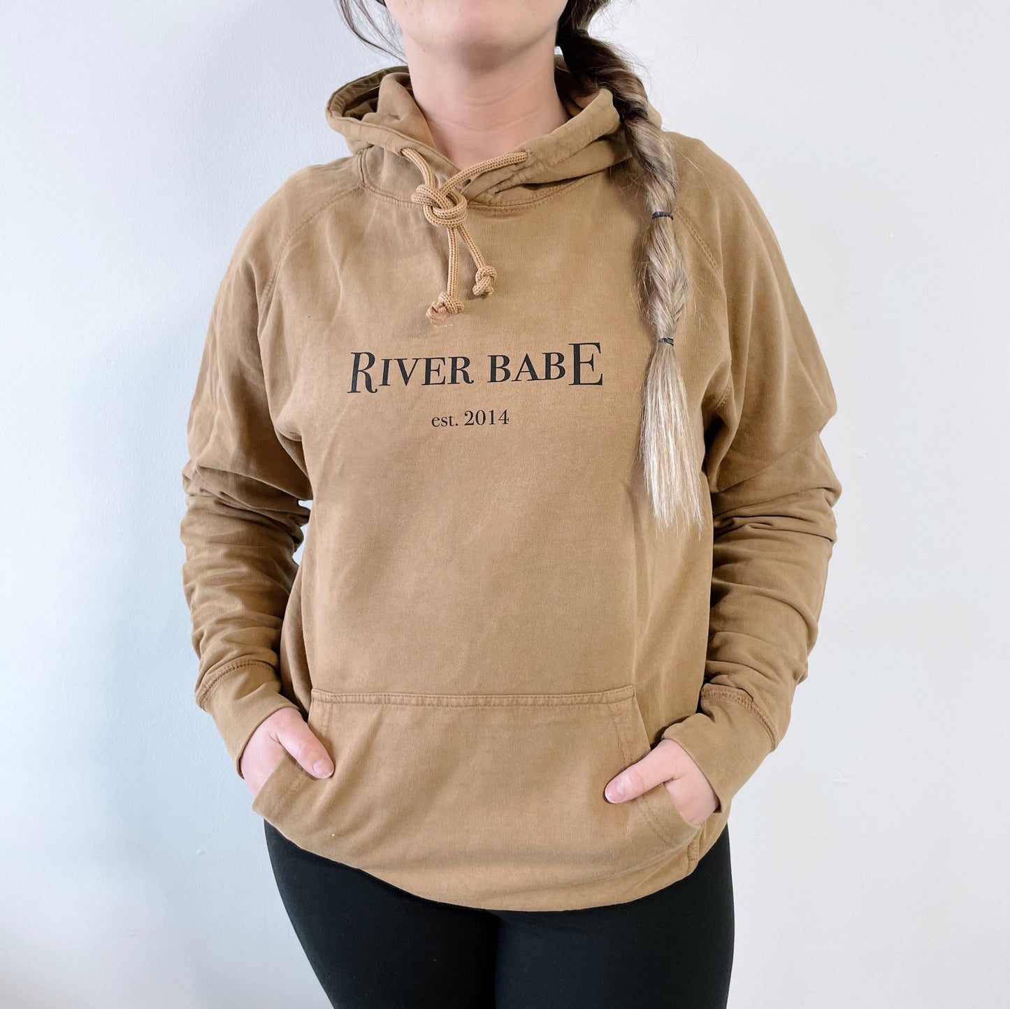 RBT 90's Logo • Camel Vintage Hoodie