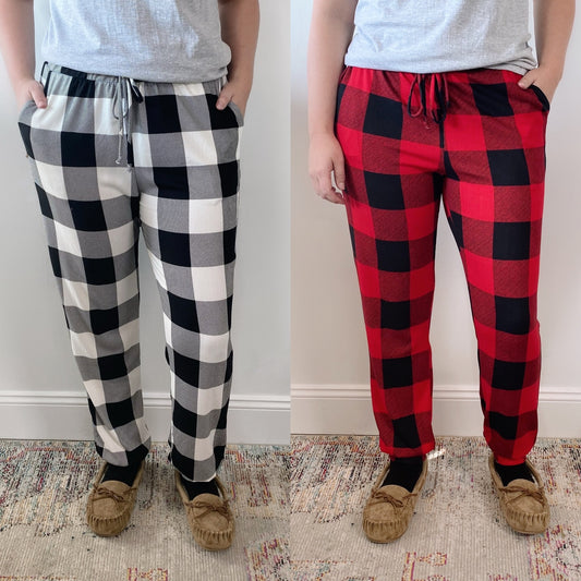 Plaid Holiday Joggers