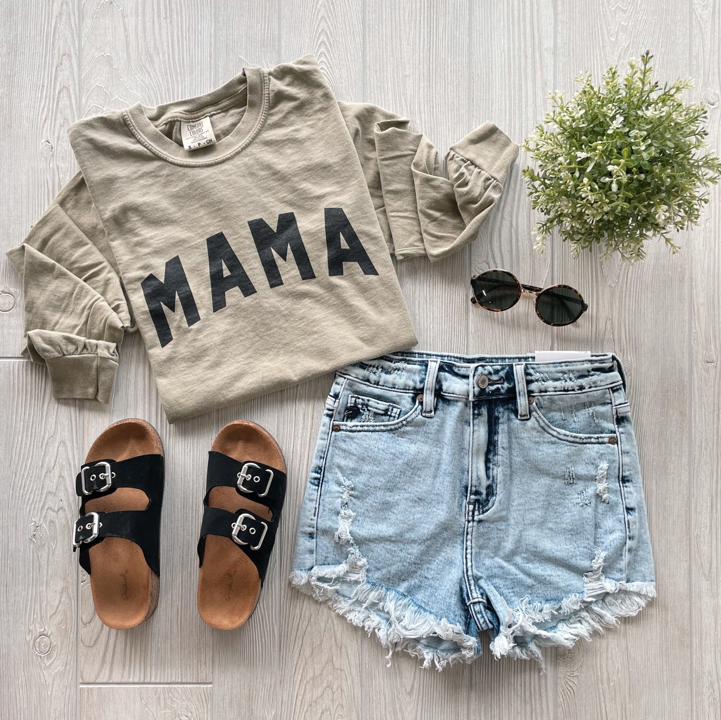MAMA • Khaki Long Sleeve