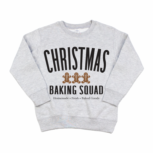 Baking Squad • Kids Gray Pullover